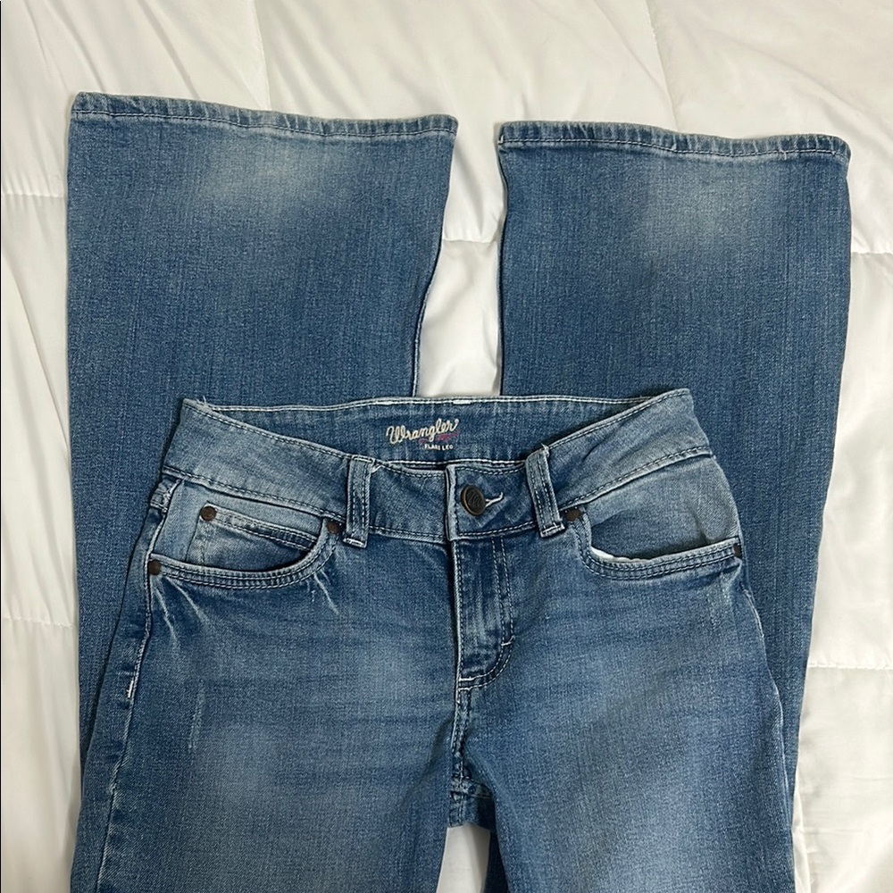 Wrangler Blue Flare Leg Jeans